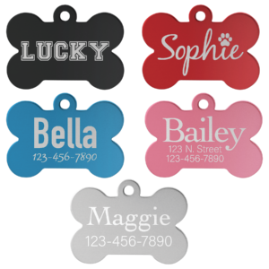 Engraved Bone Pet Tag