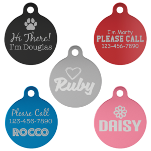 Engraved Round Pet Tag