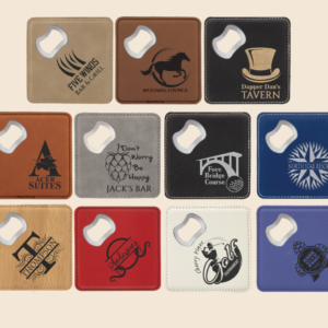 Engraved Bottle Opener Coasters