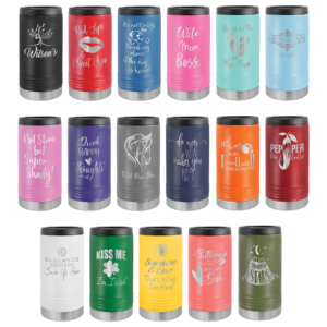 Engraved Slim Beverage Holder