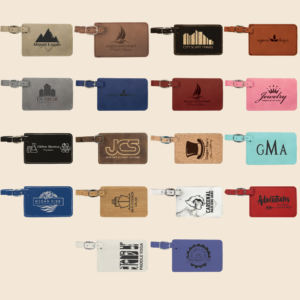 Engraved Leatherette Luggage Tag