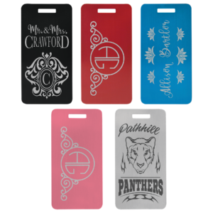 Engraved Aluminum Luggage Tag