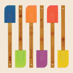Engraved Bamboo/Silicone Spatulas