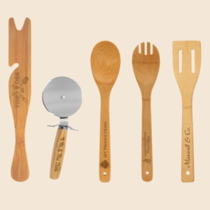 Engraved Bamboo Utensils