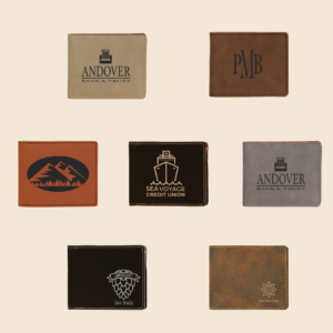 Engraved Leatherette Bifold Wallet