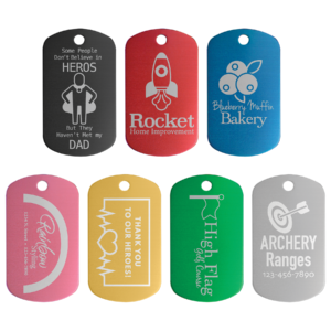 Engraved Aluminum GI Tags