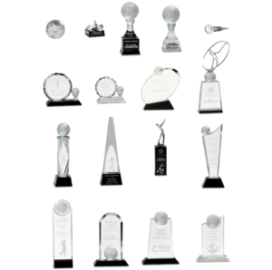 Engraved Crystal Golf Awards