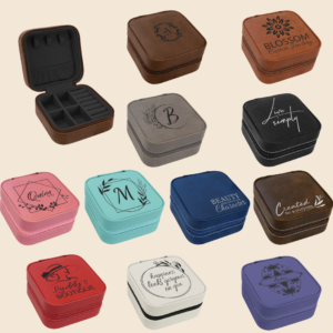 Engraved Leatherette Jewelry Boxes