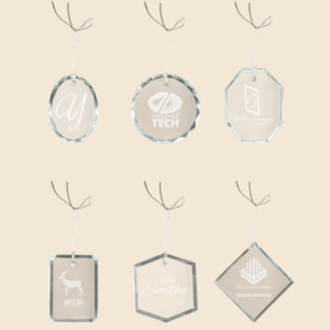 Engraved Crystal Ornaments