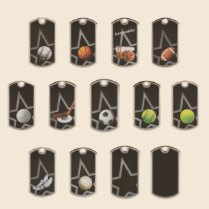 Engraved Sport Dog Tags