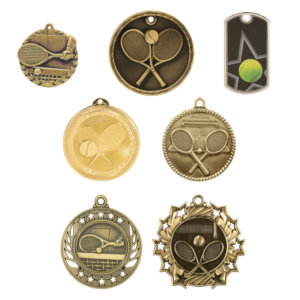 Engraved Tennis Medals