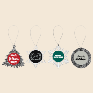 Engraved 2" Insert Holder Ornaments