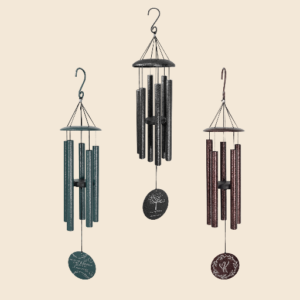 Engraved Powder Coated Aluminum Wind Chimes