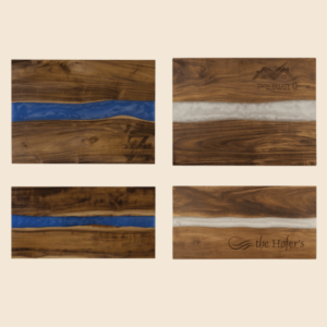 Engraved Acacia Resin Serving Boards