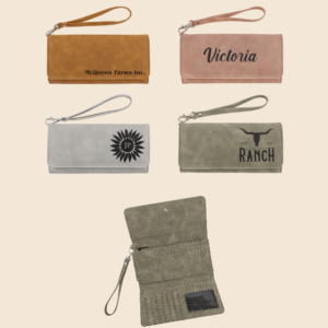Engraved Creekside Wallets with Straps