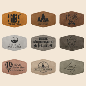 Engraved Creekside Hex Patches