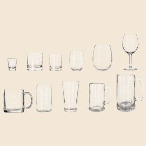 Engraved Libbey Glassware